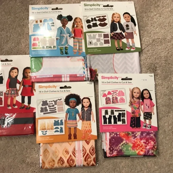 American girl size doll clothes fabric sew craft toys dresses - Picture 1 of 12